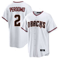 Arizona Diamondbacks #2 Geraldo Perdomo Player White HeidiMiller Home Game Stitched Jerseys