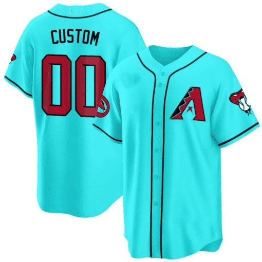 Custom Arizona Diamondbacks 2024 Cool Base Jersey V2 ¨C Teal HeidiMiller