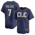 Cleveland Guardians #7 George Valera Player Navy HeidiMiller City Connect Limited Home Stitched Jerseys