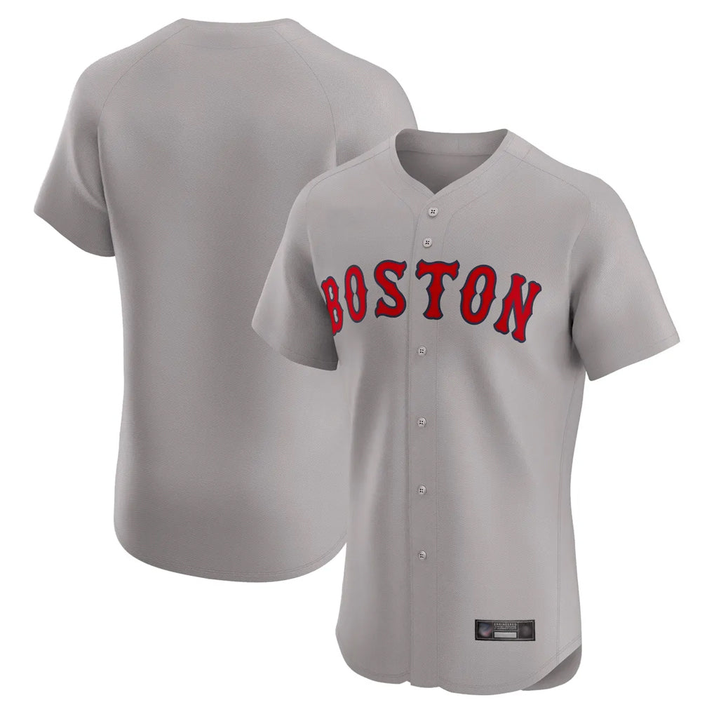 Boston Red Sox Blank Player Gray HeidiMiller Road Limited Elite Home Game Stitched Jerseys1
