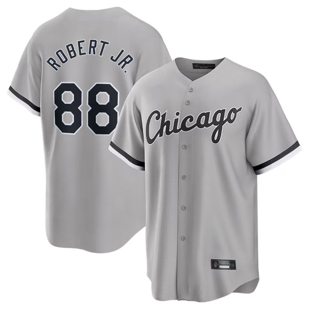 Chicago White Sox #88 Luis Robert Jr Player Gray HeidiMiller Home Game Stitched Jerseys