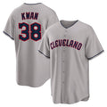 Cleveland Guardians #38 Steven Kwan Player Gray HeidiMiller Game Home Stitched Jerseys