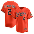 Baltimore Orioles #2 Gunnar Henderson Player Orange HeidiMiller Limited Home Game Stitched Jerseys
