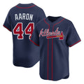 Atlanta Braves #44 Hank Aaron Player Navy HeidiMiller Limited Home Game Stitched Jerseys