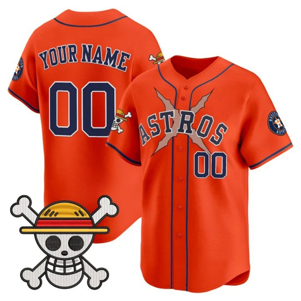 Custom Houston Astros x One Piece Orange HeidiMiller Vapor Premier Limited Jersey - Stitched