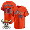 Custom Houston Astros x One Piece Orange HeidiMiller Vapor Premier Limited Jersey - Stitched