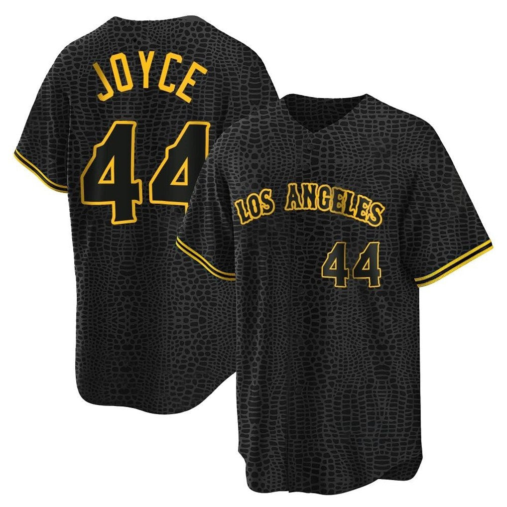 Los Angeles Angels #44 Ben Joyce Player Black HeidiMiller Snake Skin City Game Home Stitched Jerseys