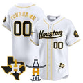 Custom Houston Astros Houston Rodeo Patch Vapor Premier Limited Jersey ¨C White HeidiMiller