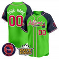 Custom Atlanta Braves Atliens Vapor Premier Limited Jersey ¨CGreen 2 HeidiMiller