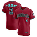Arizona Diamondbacks #2 Geraldo Perdomo Player Red HeidiMiller Limited Elite Home Game Stitched Jerseys