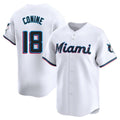 Miami Marlins #18 Griffin Conine Player White HeidiMiller Home Limited Stitched Jerseys