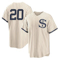 Chicago White Sox #20 Miguel Vargas Player Cream HeidiMiller Field of Dreams Home Game Stitched Jerseys