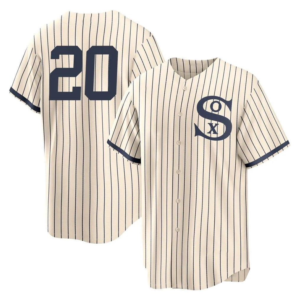 Chicago White Sox #20 Miguel Vargas Player Cream HeidiMiller Field of Dreams Home Game Stitched Jerseys