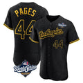 Los Angeles Dodgers #44 Andy Pages Player Black HeidiMiller World Series Snake Skin City Limited Elite Home Stitched Jerseys