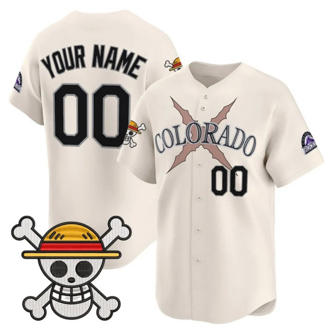 Custom Colorado Rockies x One Piece Cream HeidiMiller Vapor Premier Limited Jersey - Stitched