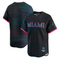 Miami Marlins Blank Player Black HeidiMiller City Connect Home Limited Stitched Jerseys