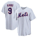 New York Mets #9 Brandon Nimmo White HeidiMiller Home Replica Jersey