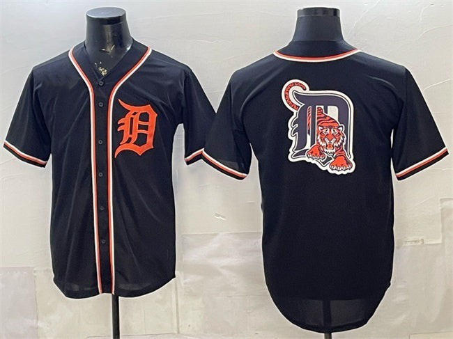 Detroit Tigers Team Big Logo 2026 Fashion Replica Black HeidiMiller Out Stitched Jersey