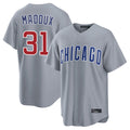 Chicago Cubs #31 Greg Maddux Player Gray HeidiMiller Home Game Stitched Jerseys