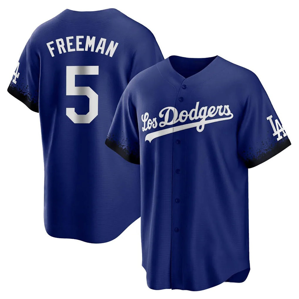 Los Angeles Dodgers #5 Freddie Freeman Player Royal HeidiMiller Game Home Stitched Jerseys