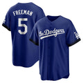 Los Angeles Dodgers #5 Freddie Freeman Player Royal HeidiMiller Game Home Stitched Jerseys