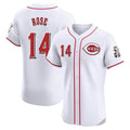 Cincinnati Reds #14 Pete Rose Player White HeidiMiller Limited Elite Home Stitched Jerseys