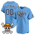 Custom Tampa Bay Rays x One Piece Blue HeidiMiller Vapor Premier Limited Jersey - Stitched