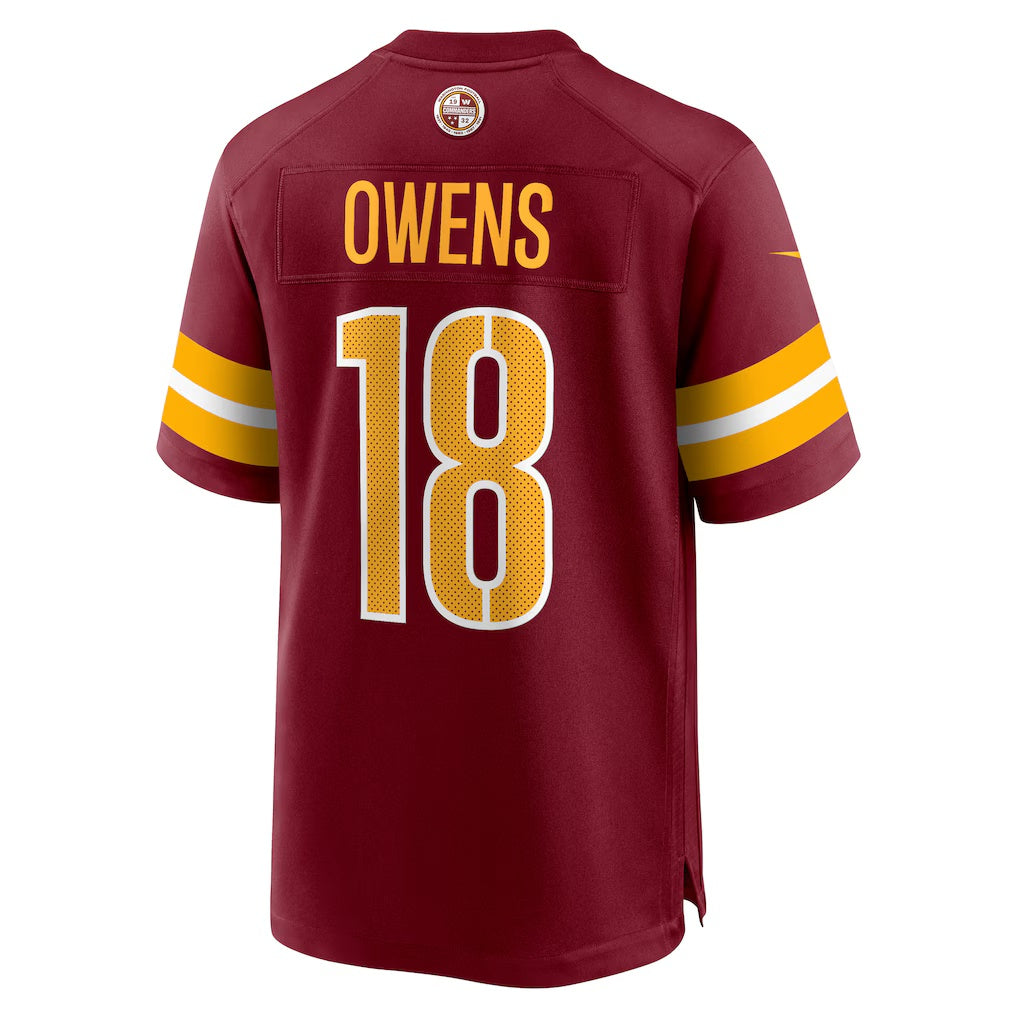 W.Commanders #18 Tyler Owens Burgundy HeidiMiller Team Game Jersey