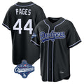 Los Angeles Dodgers #44 Andy Pages Player Black HeidiMiller World Series Meet Carbon Limited Home Stitched Jerseys