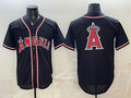 Los Angeles Angels Team Big Logo 2026 Fashion Replica Black HeidiMiller Out Stitched Jersey