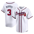 Atlanta Braves #3 Dale Murphy Player White HeidiMiller Limited Home Game Stitched Jerseys