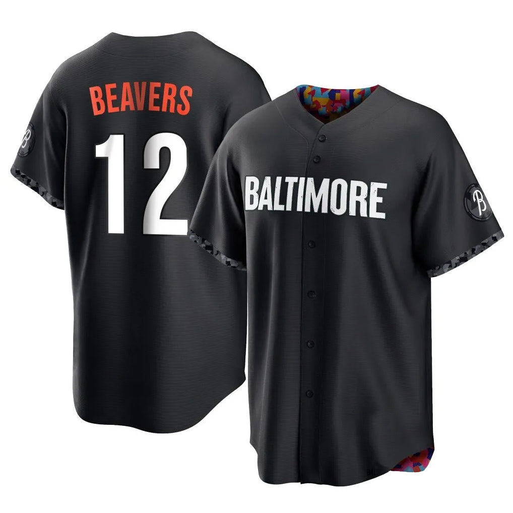 Baltimore Orioles #12 Dylan Beavers Player Black HeidiMiller City Connect Home Game Stitched Jerseys
