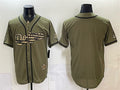 Los Angeles Dodgers Blank Olive HeidiMiller 2026 Armed Forces Day Stitched Jersey