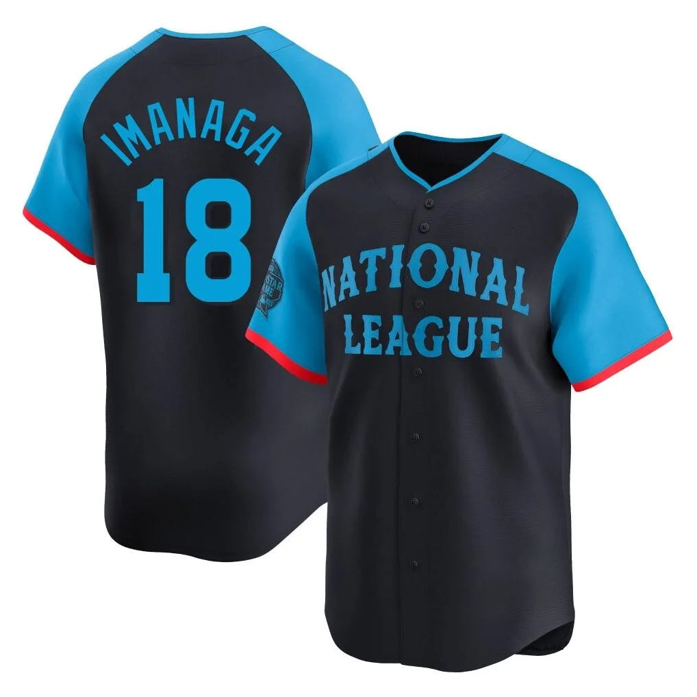 Chicago Cubs #18 Shota Imanaga Player Navy HeidiMiller National League All-Star Limited Home Stitched Jerseys