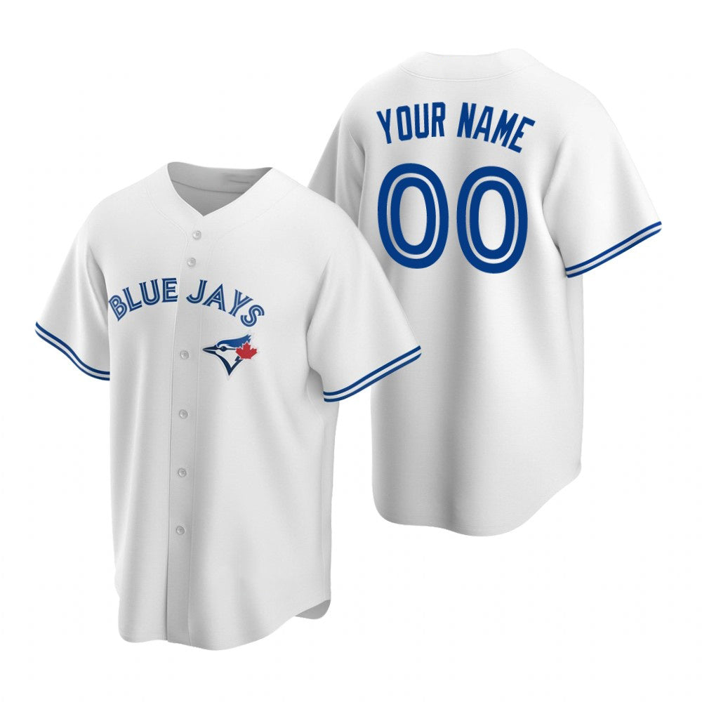 Custom Toronto Blue Jays White HeidiMiller Stitched Cool Base Home Jersey