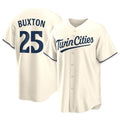 Minnesota Twins #25 Byron Buxton Player Cream HeidiMiller Game Limited Home Stitched Jerseys