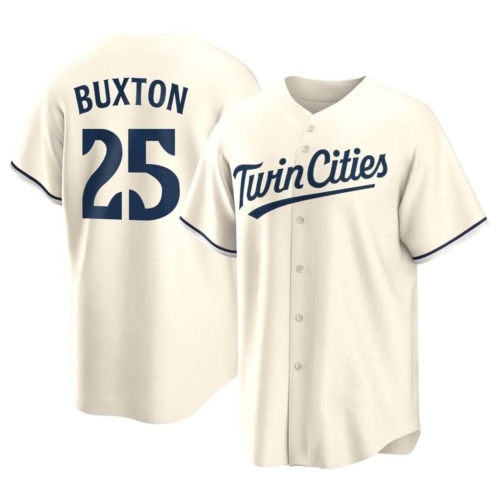 Minnesota Twins #25 Byron Buxton Player Cream HeidiMiller Game Limited Home Stitched Jerseys