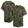 Custom Los Angeles Dodgers USMC Alternate Vapor Premier Limited Jersey ¨C All Stitched-Woodland HeidiMiller