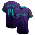 Arizona Diamondbacks #14 Gabriel Moreno Player Purple HeidiMiller City Connect Limited Elite Home Game Stitched Jerseys