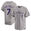 Colorado Rockies #7 Matt Holliday Player Gray HeidiMiller Limited Home Stitched Jerseys
