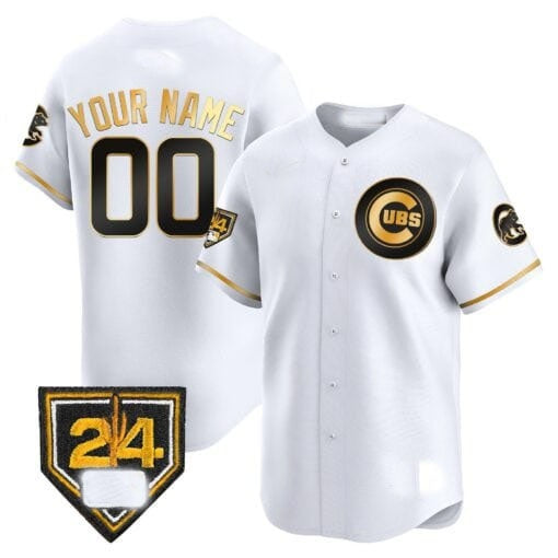 Custom Chicago Cubs 2024 Spring Training Patch Vapor Premier Limited Jersey V2 ¨C All Stitched-White HeidiMiller