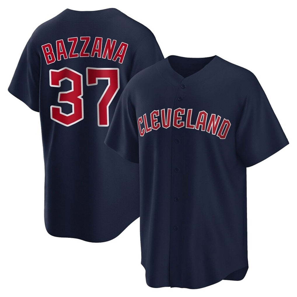 Cleveland Guardians #37 Travis Bazzana Player Navy HeidiMiller Game Home Stitched Jerseys