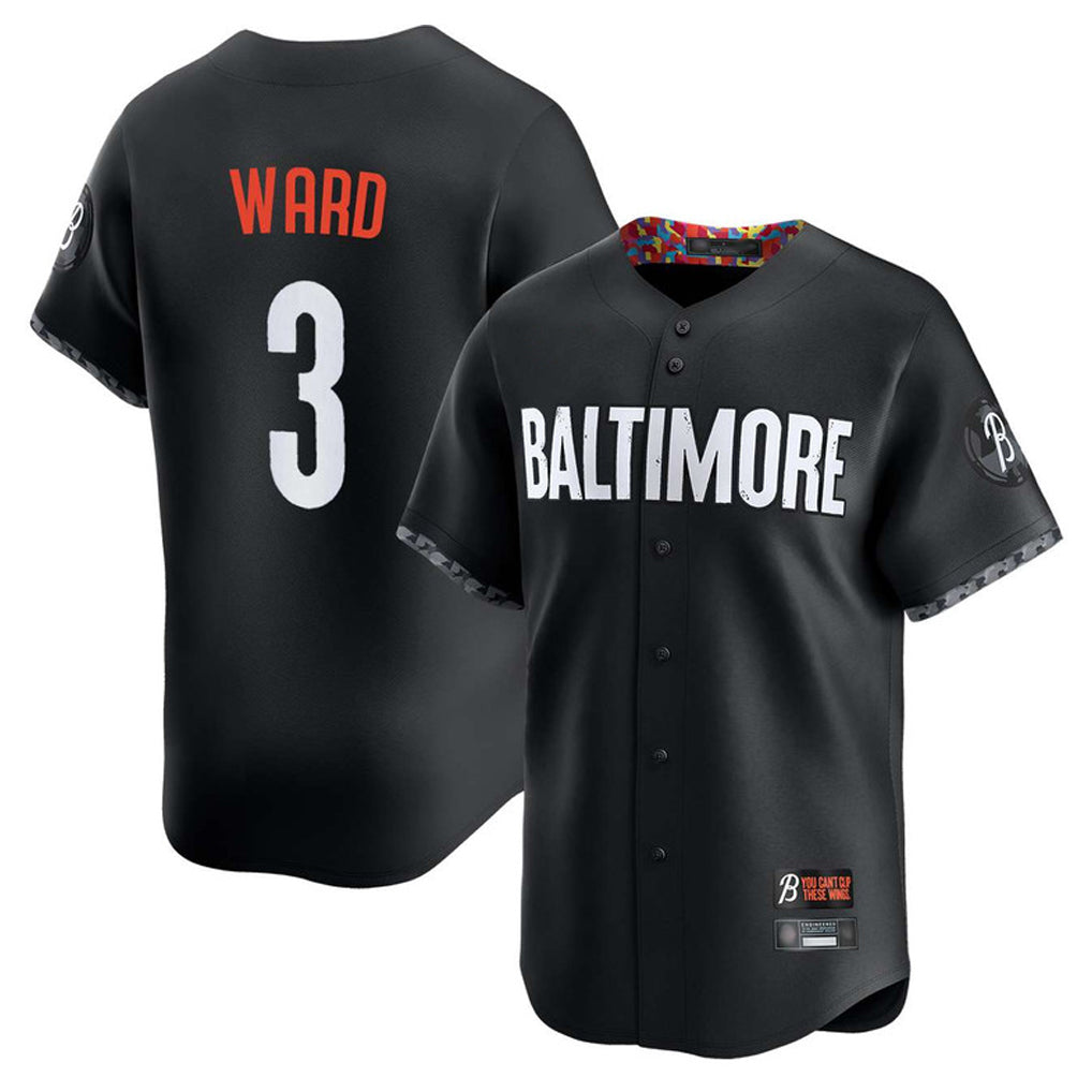 Baltimore Orioles #3 Taylor Ward Player Black HeidiMiller City Connect Limited Home Game Stitched Jerseys