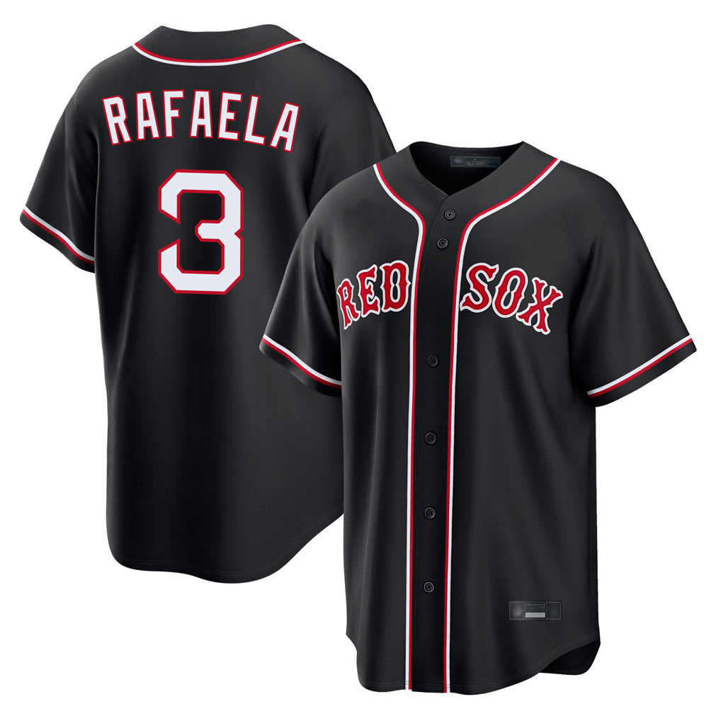 Boston Red Sox #3 Ceddanne Rafaela Player Black HeidiMiller Out Home Game Stitched Jerseys