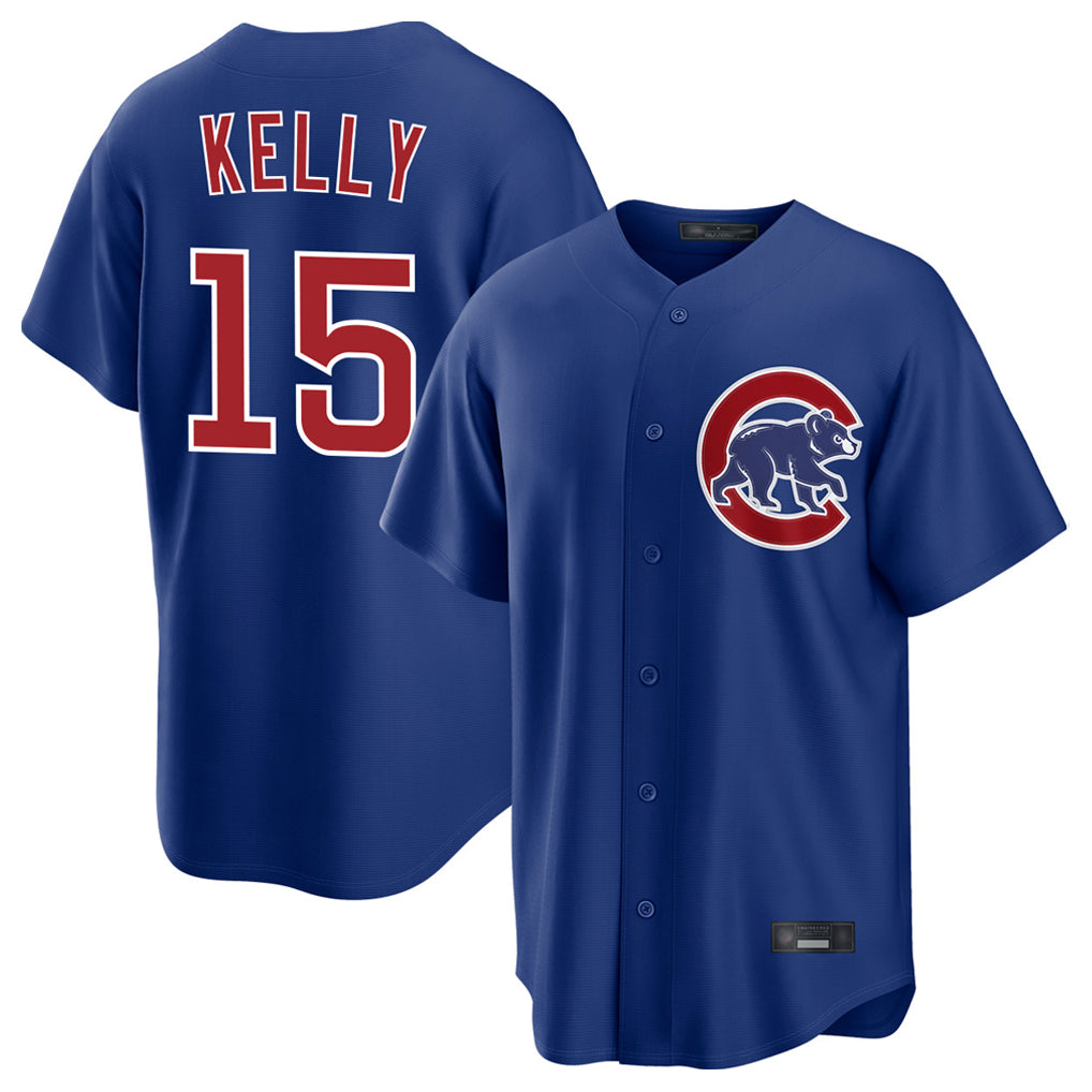 Chicago Cubs #15 Carson Kelly Player Royal HeidiMiller Home Game Stitched Jerseys
