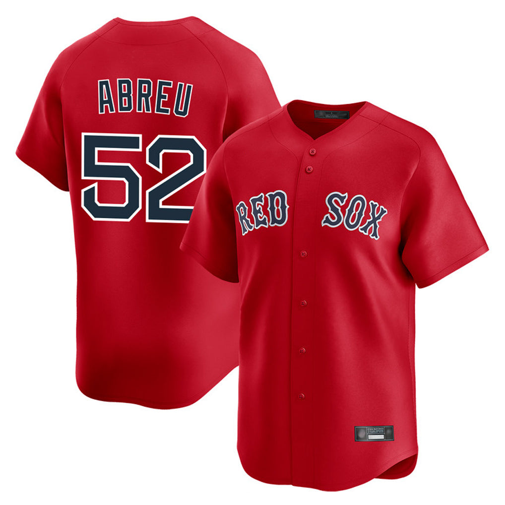 Boston Red Sox #52 Wilyer Abreu Player Red HeidiMiller Limited Home Game Stitched Jerseys1