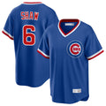 Chicago Cubs #6 Matt Shaw Player Royal HeidiMiller T-shirt Cooperstown Collection Limited Stitched Jerseys