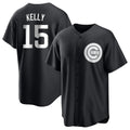 Chicago Cubs #15 Carson Kelly Player Black HeidiMiller Game Stitched Jerseys