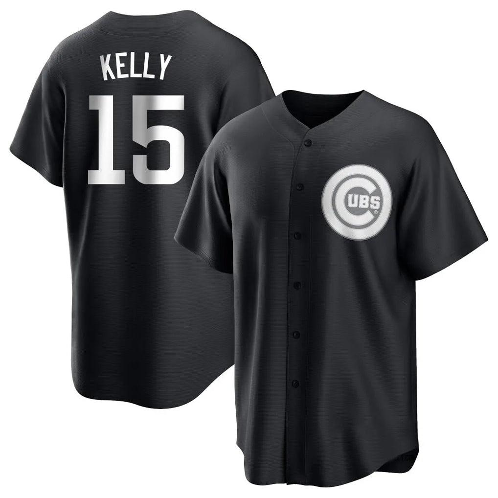 Chicago Cubs #15 Carson Kelly Player Black HeidiMiller Game Stitched Jerseys