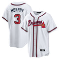 Atlanta Braves #3 Dale Murphy Player White HeidiMiller Home Game Stitched Jerseys